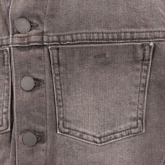 L’agence Zuma cropped denim jacket sequin details - Picture 7 of 10